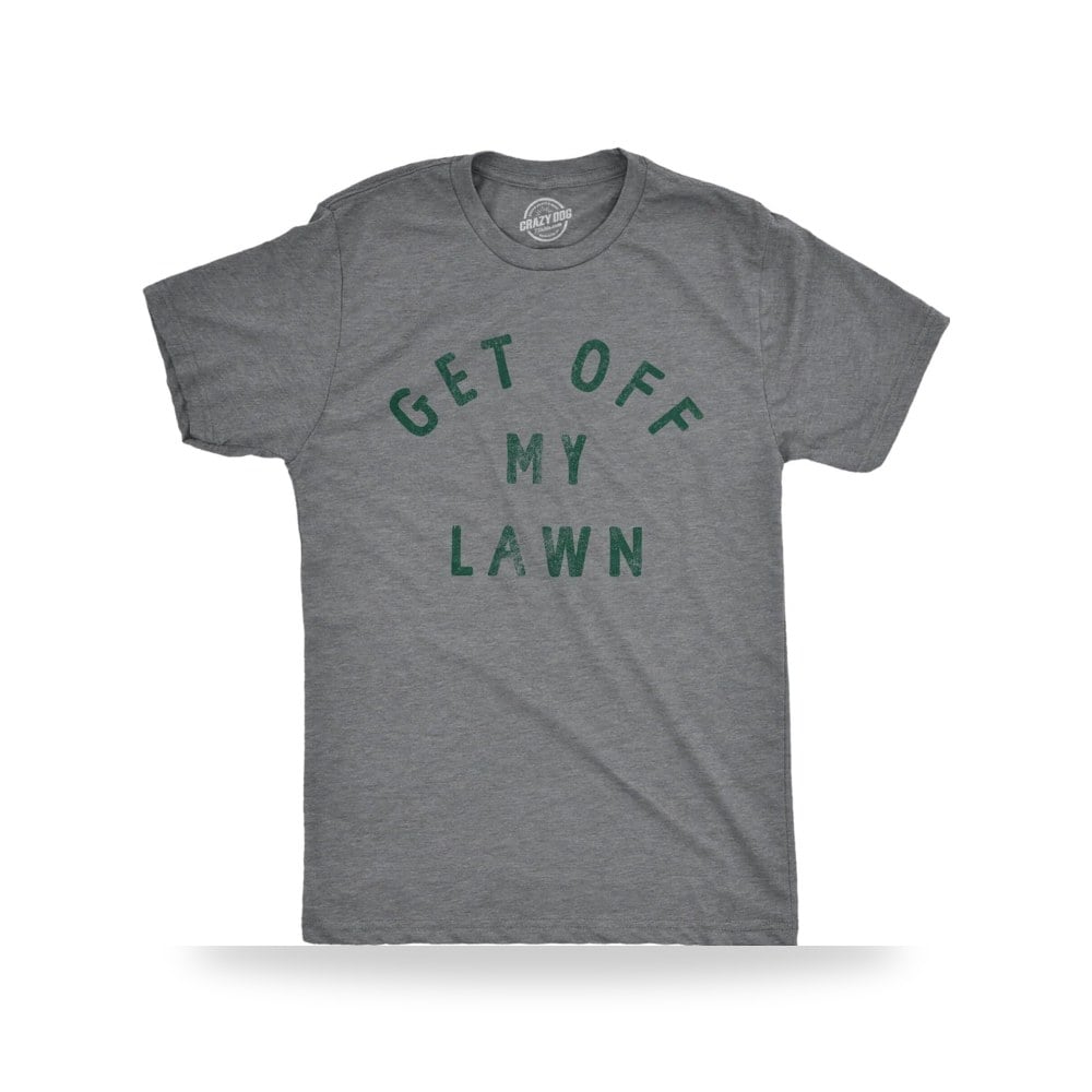 قميص مطبوع عليه Get My Lawn Dad قميص مضحك