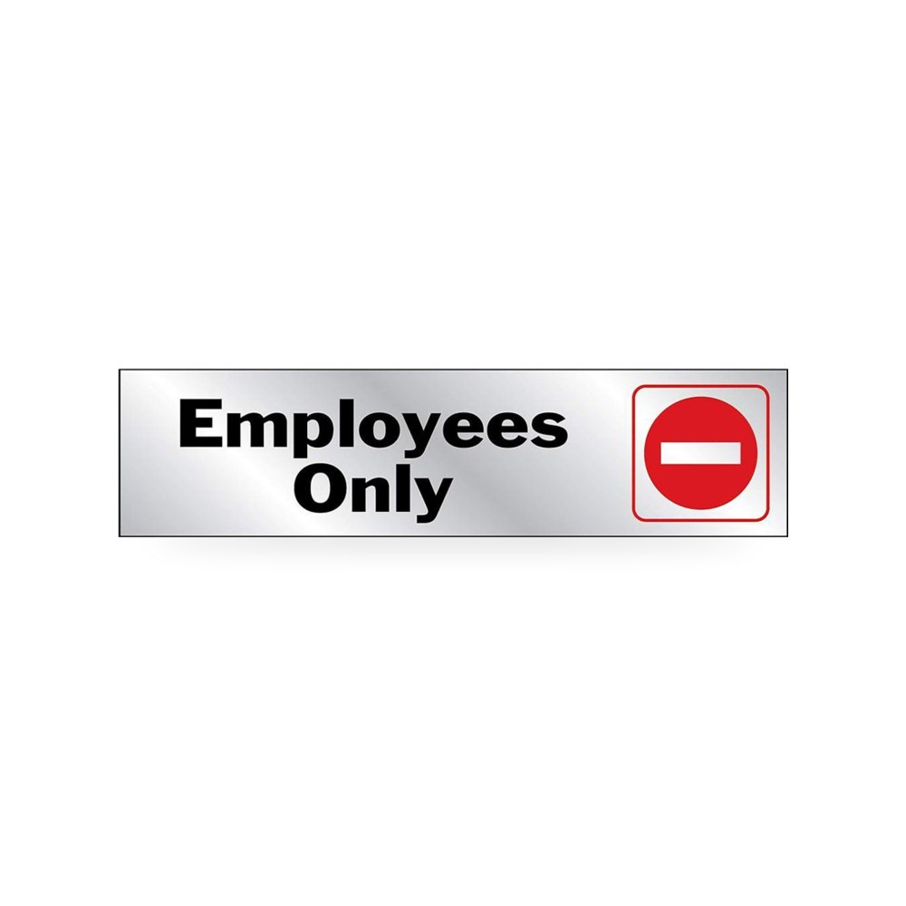 لافتة جرافيك فقط من الفينيل بحروف كلمة Employees Only من Hy-Ko 476 موديل Hy-Ko