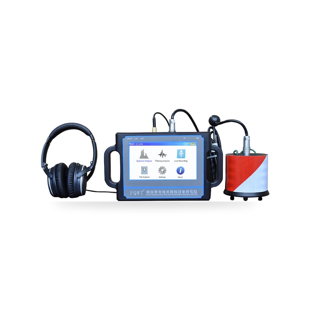 كاشف تسرب المياه بالموجات فوق الصوتية 2 متر PQWT-CL200 مع MZHSGDH