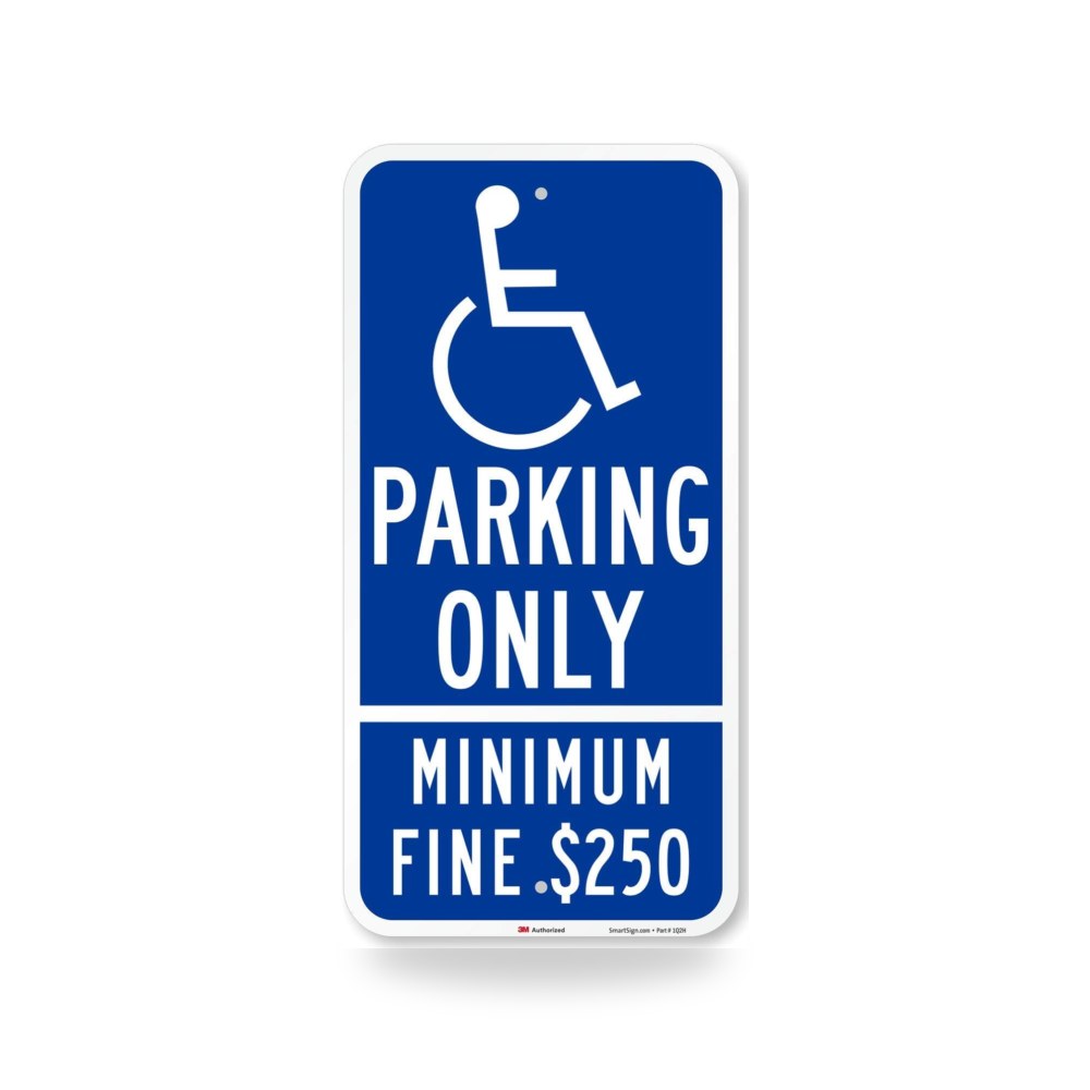 K 4352 EG 12x24 "Handicap Parking Only الحد موديل K-4352