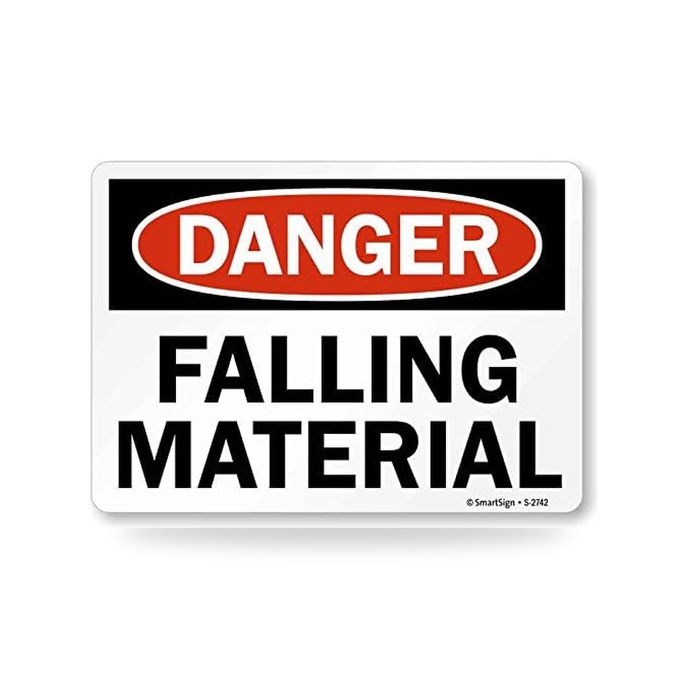 سمارت ساين لافتة "Danger - Falling Material" | 10 انش × 14