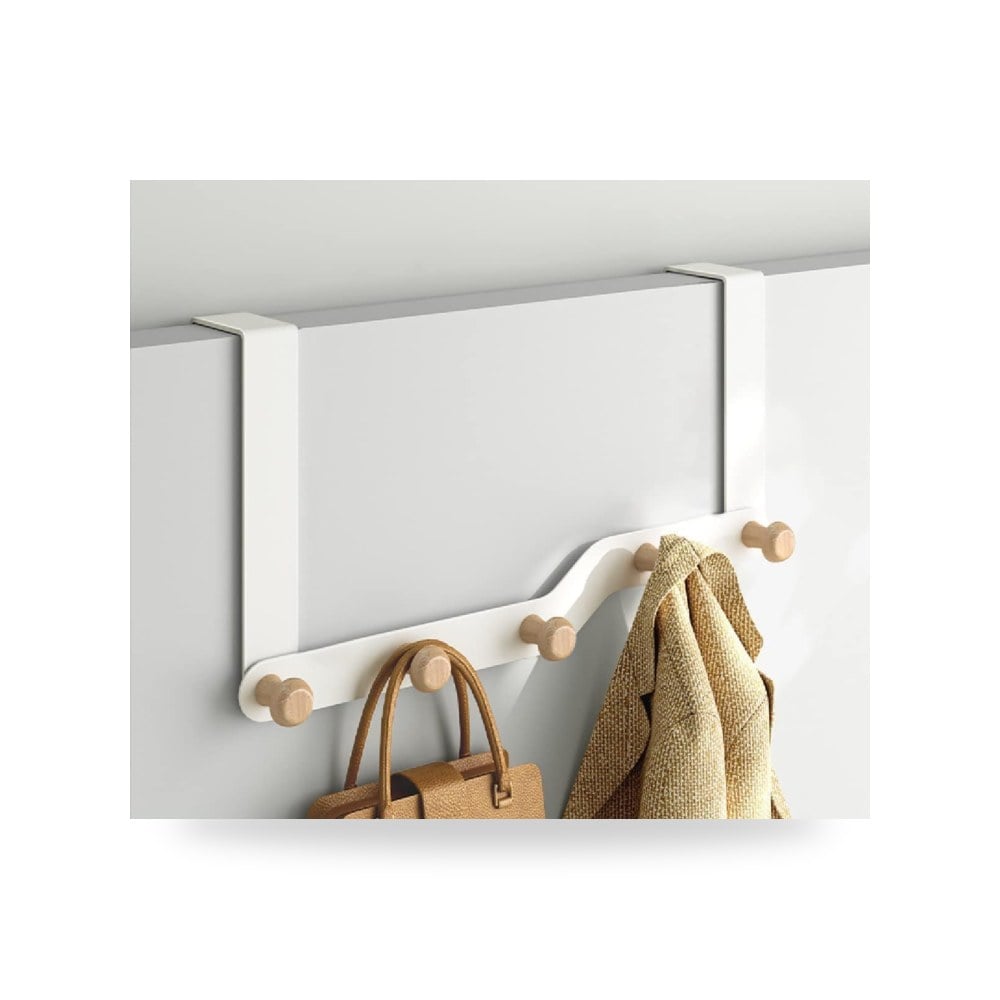 شماعة وحامل مفاتيح وأوتاد جدارية خشبية فاخرة للمداخل والمنازل ماركة Craft Walnut & Beech