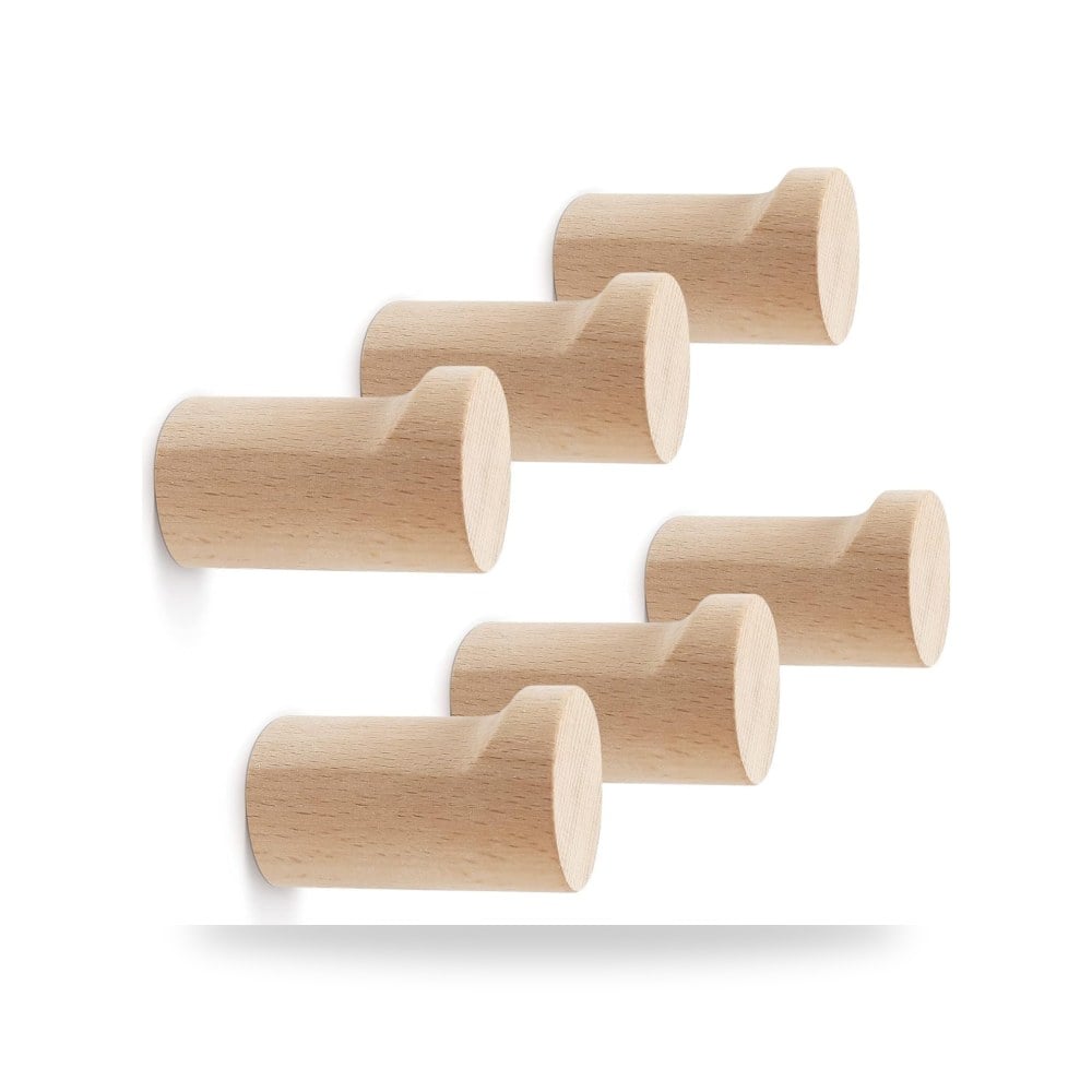 شماعة وحامل مفاتيح وأوتاد جدارية خشبية فاخرة للمداخل والمنازل ماركة Craft Walnut & Beech