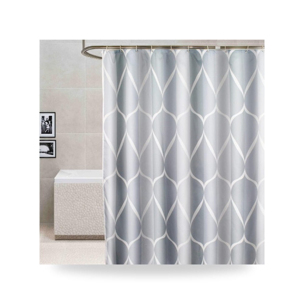 ستارة حمام، 200 × 180 سم (عرض×ارتفاع)، مجموعة ستائر حمام