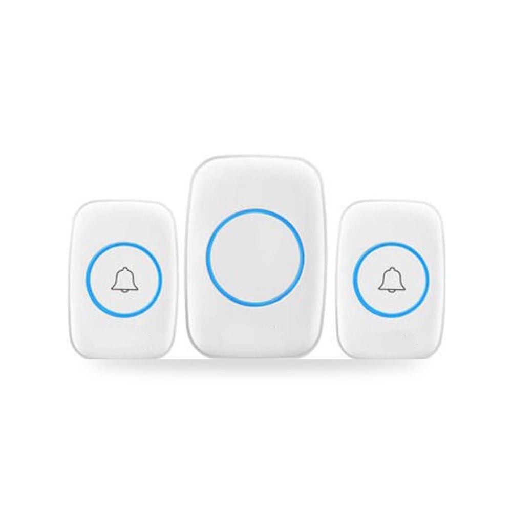 طقم جرس باب لاسلكي بنطاق 1000 قدم، جرس باب موديل IP44
