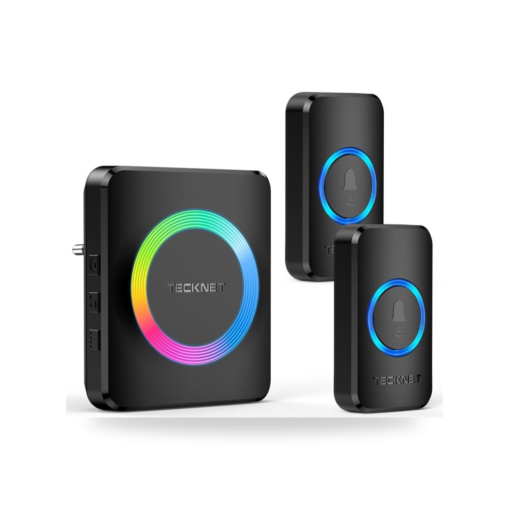 طقم تيك نيت جرس باب لاسلكي مقاوم للماء موديل IP65