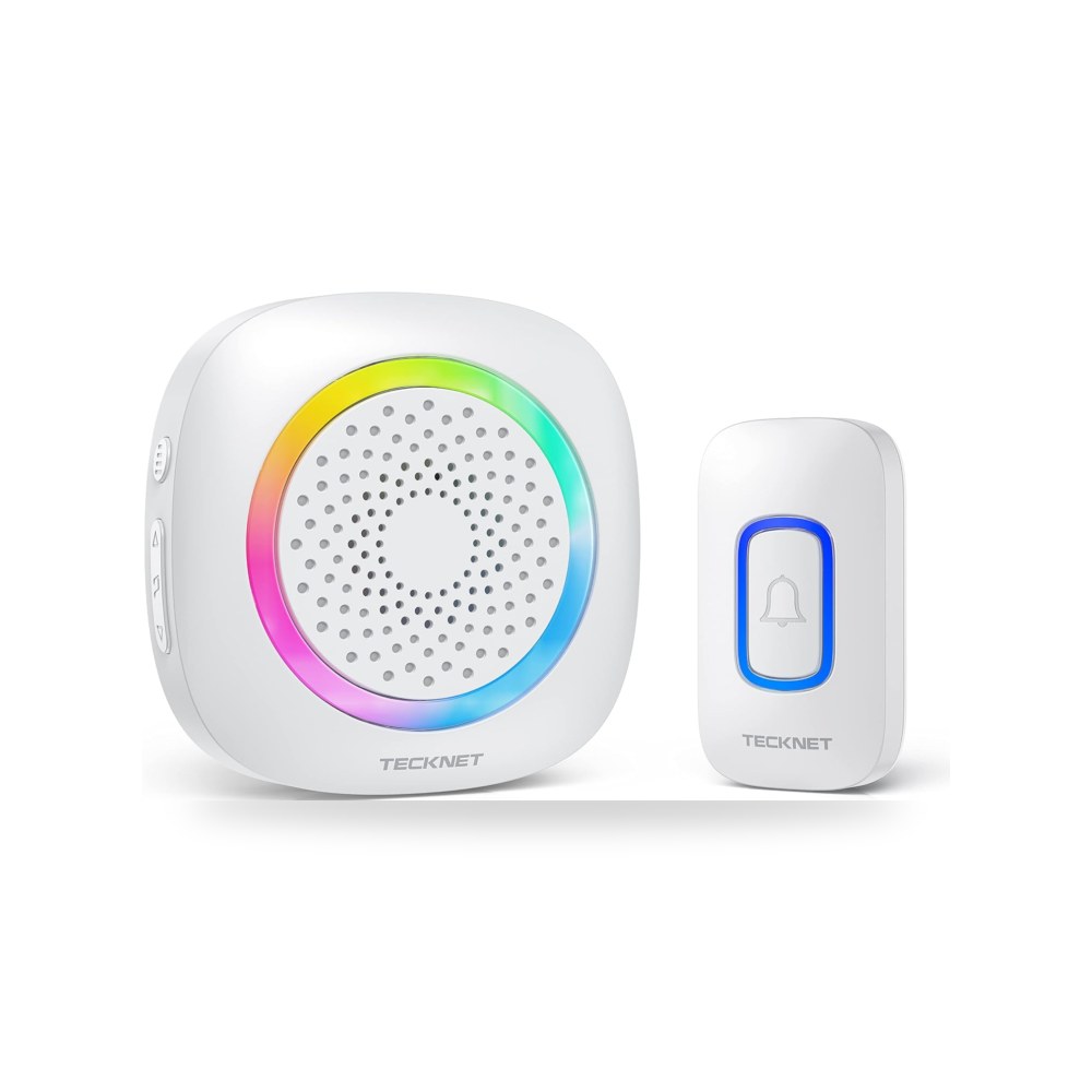 طقم تيك نيت جرس باب لاسلكي، جرس باب محمول مع موديل IP66