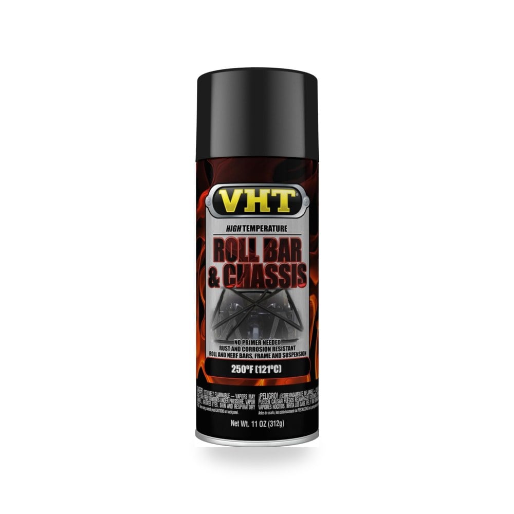 VHT SP670 رول بار وطلاء الهيكل طلاء بخاخ اسود