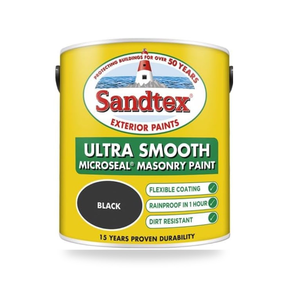 Sandtex Retail Ultra Smooth Masonry أسود 2,5 لتر