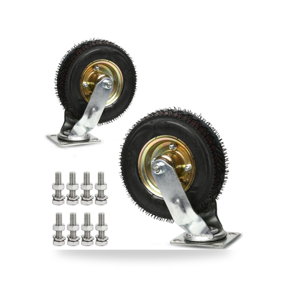 عربة ترولي متنقلة 6 بوصة معتمد موديل Puncture-Proof