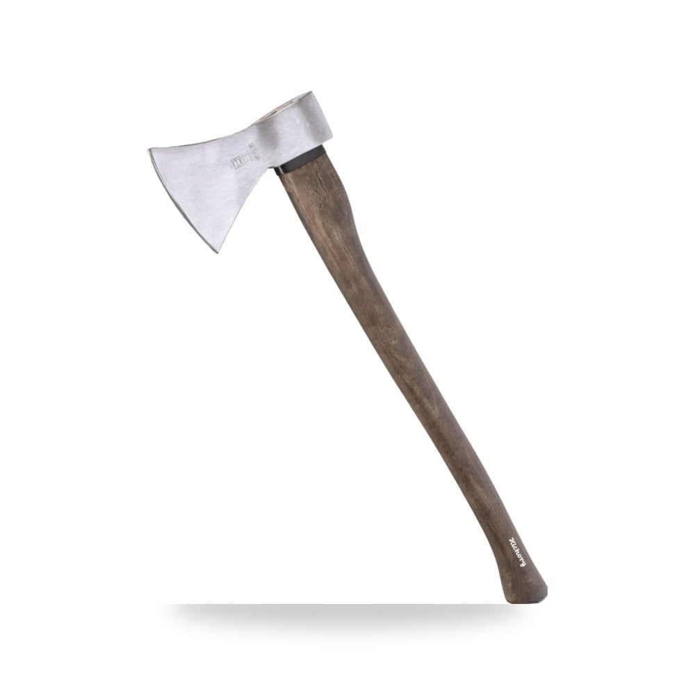 فأس تقطيع وتخييم احترافي بمقبض مريح من خشب الجوز الأمريكي Hickory عالي المتانة ماركة
