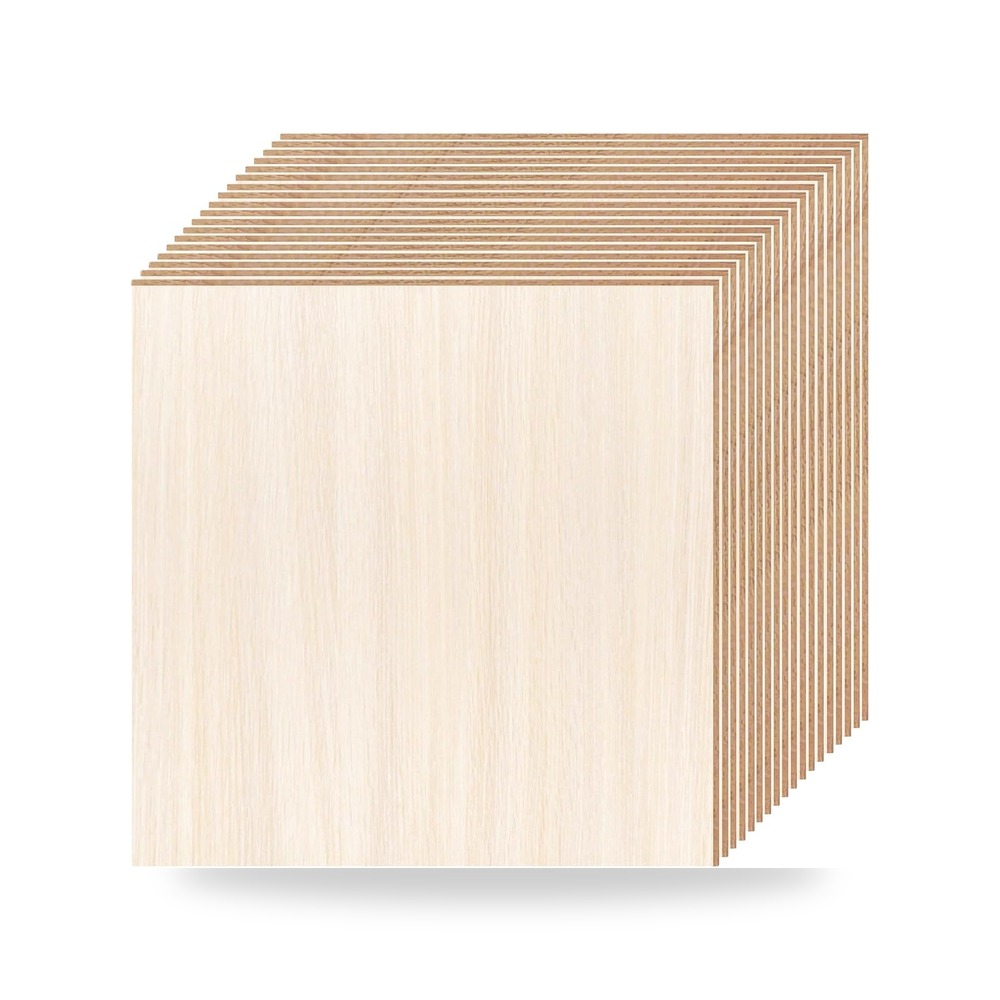 صفائح خشب الزيزفون الطبيعي الرقيق للحرف اليدوية والقص بالليزر (Basswood Sheets) مقاس