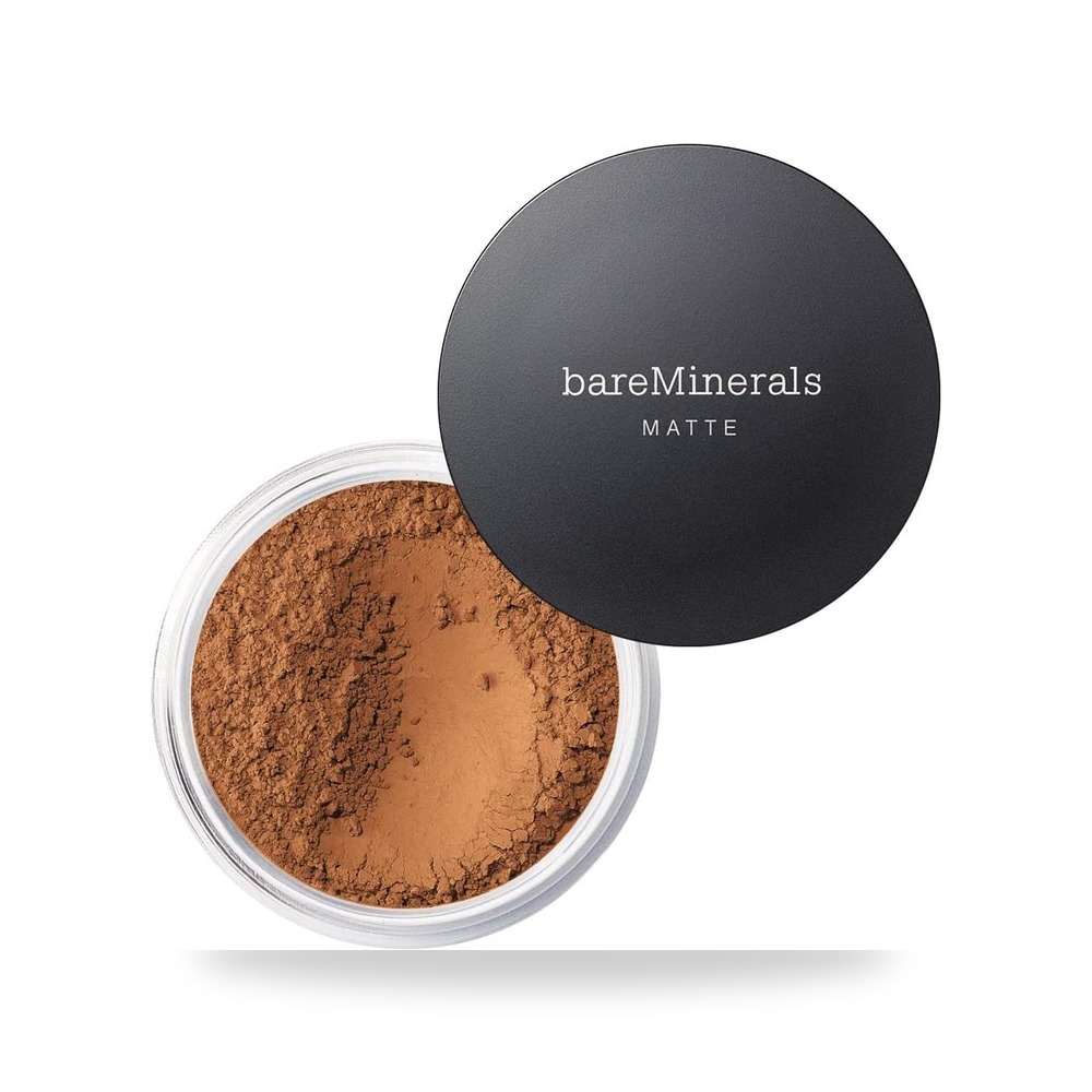 كريم اساس مطفي للوجه من بير مينيرالز - جولدن دارك مات، 0.3 عالي المتانة والأداء