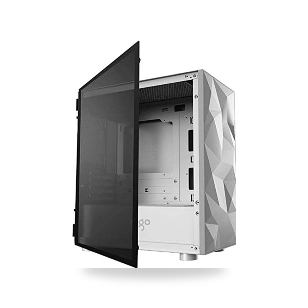 حافظة العاب كمبيوتر ميد تاور M-ATX - ITX، مصنوعة من الزجاج المقسى