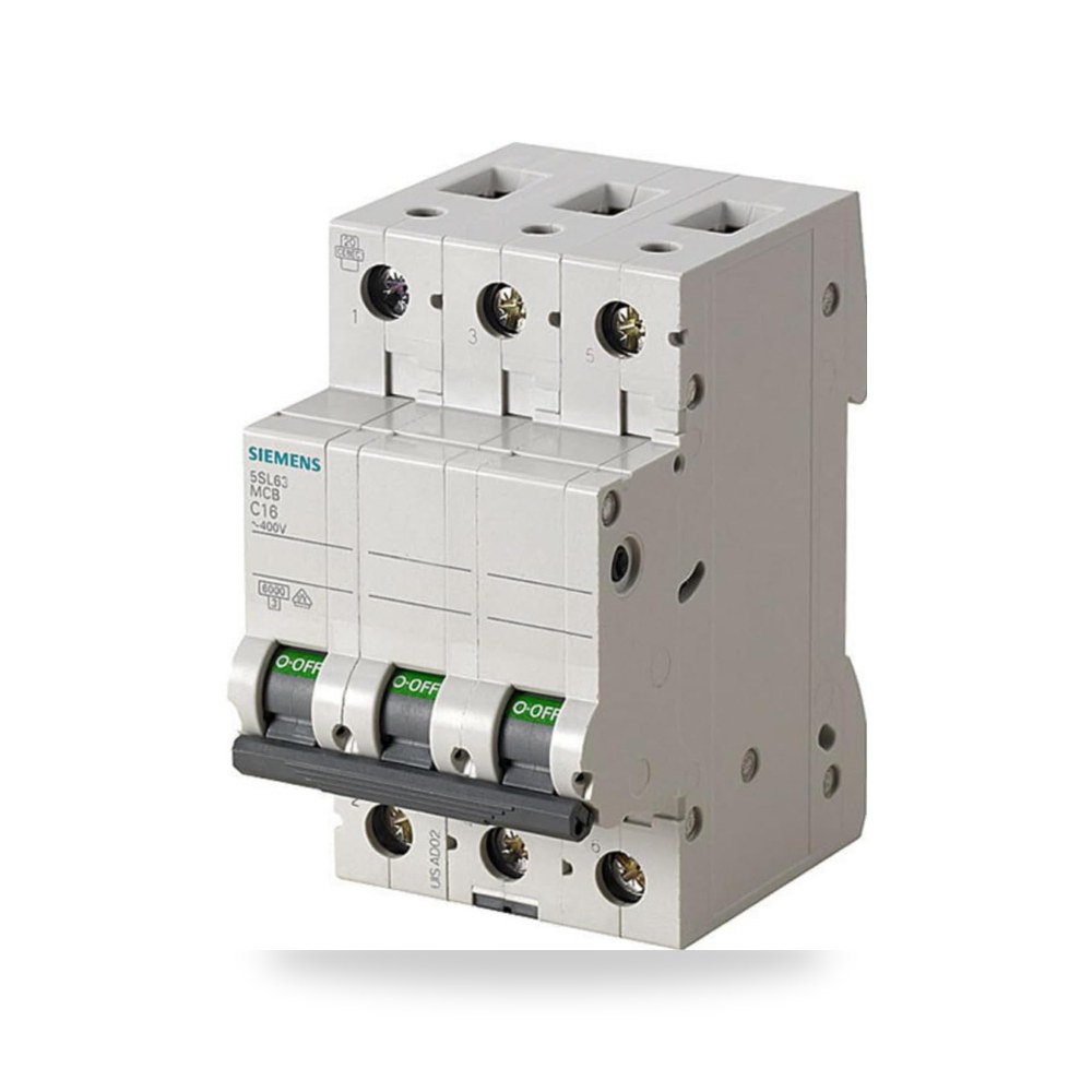 قواطع دوائر كهربائية 6kA B16 3P في 3TE 400V سيمنز 5SL63166
