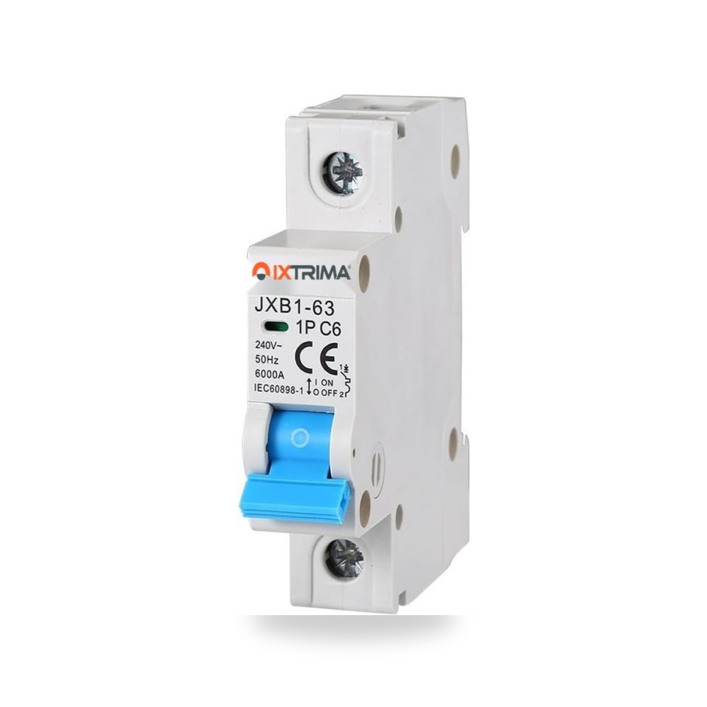 سكين قاطع دائرة كهربائية 1P 6A 220V 6KA لقضيب اكستريما