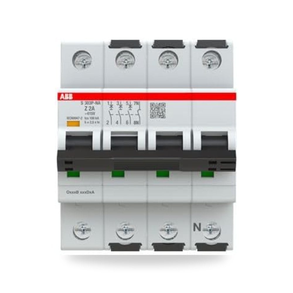 سكين ABB قاطع دائرة كهربائية نوع Z، Pol 3 N 2 موديل S300P