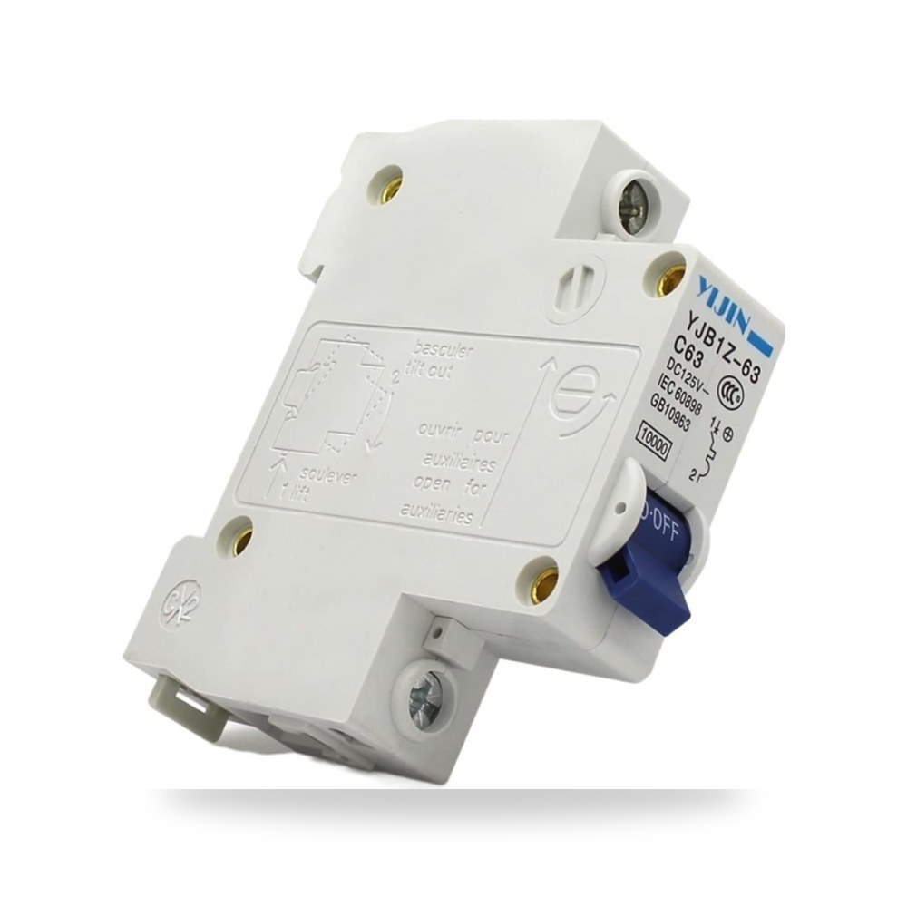 سكين قاطع دائرة كهربائية MCB 1P 63A تيار موديل Z1-63