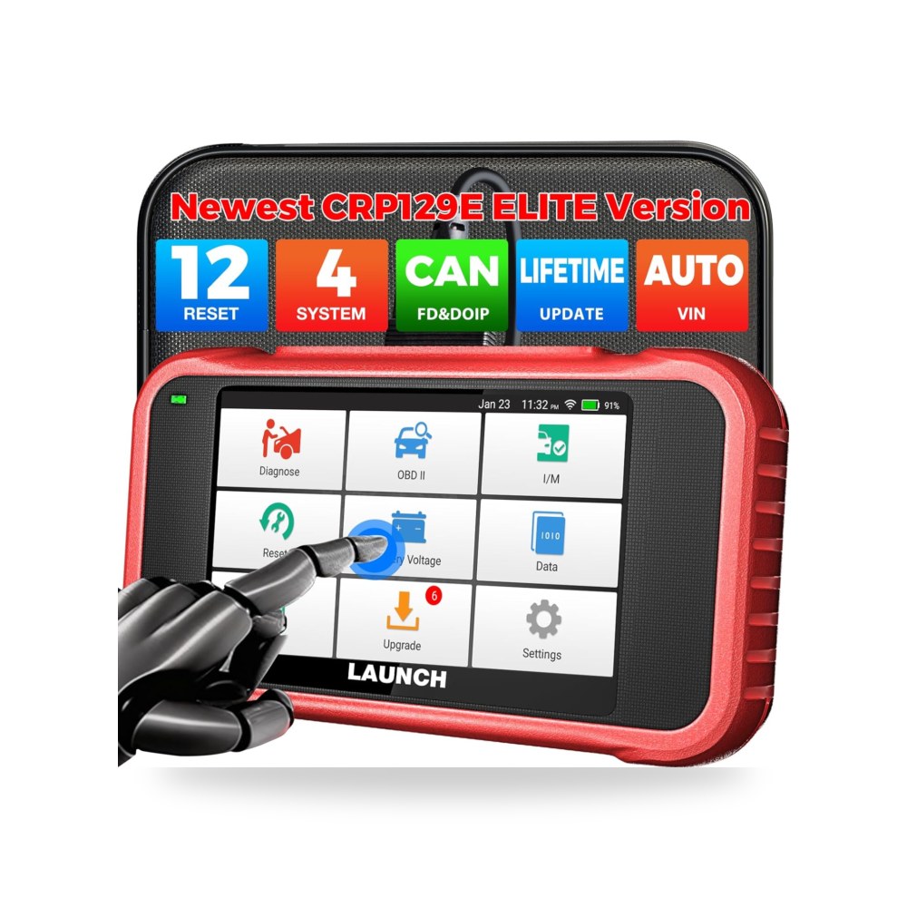 جهاز تشخيص أعطال السيارة CRP129E OBD2، جهاز فحص قارئ لونش