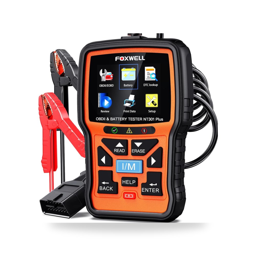 ماسح ضوئي سكانر OBD2 ببطارية 12 فولت من فوكس ويل، 2×1 اداة