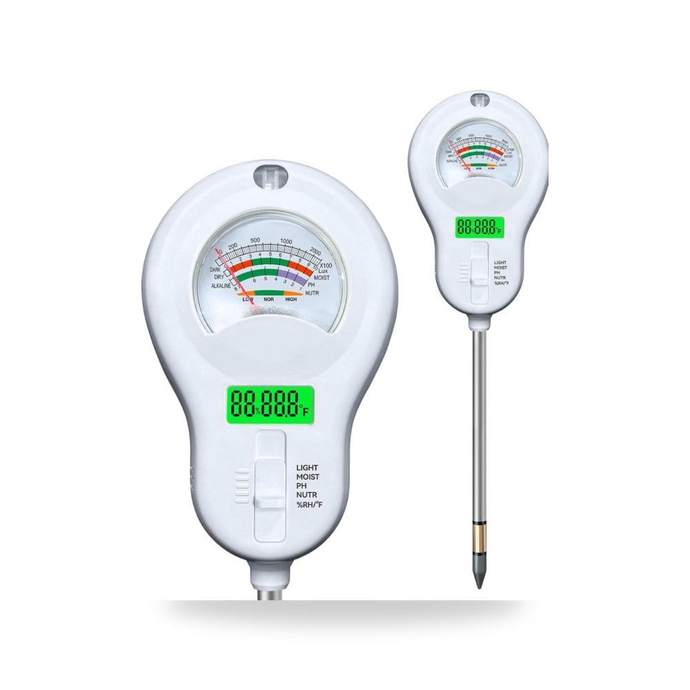مجموعة اختبار التربة 6 في واحد، مقياس رطوبة التربة - مقياس