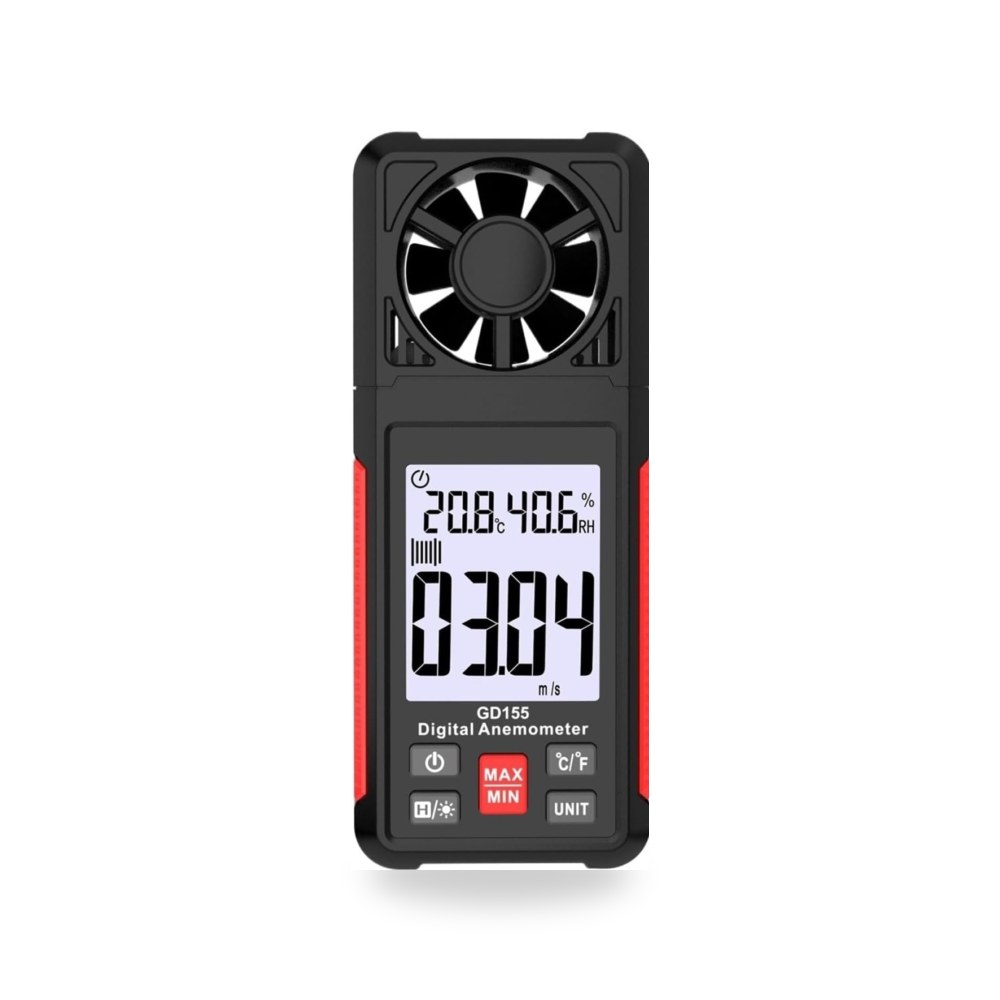 مقياس سرعة الرياح الرقمي المحمول GD155 لقياس سرعة الرياح