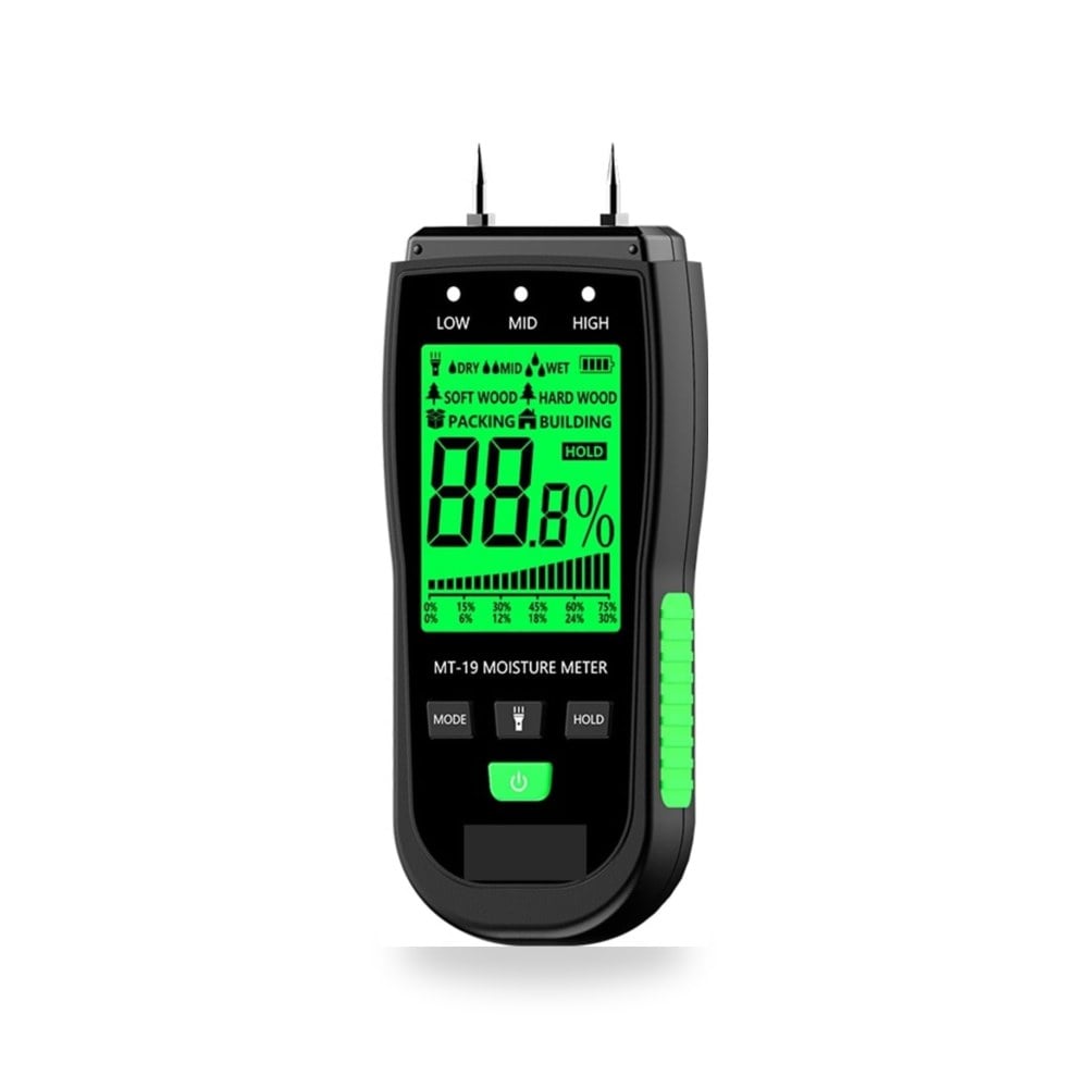 مقياس الرطوبة MT-19 الخشب مقياس الرطوبة الكرتون الرطوبة (كود: 647990)