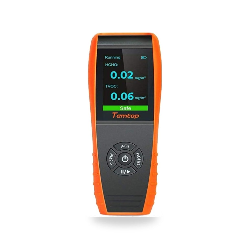 جهاز مراقبة جودة الهواء المحمول PM2.5 PM10 HCHO TVOC