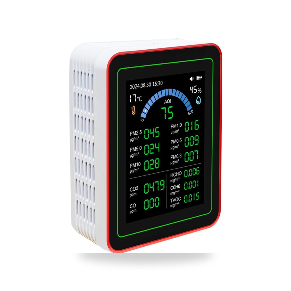 بي وينر جهاز قياس جودة الهواء الداخلي 18 في 1 CO2 TVOC HCHO النوع C موديل PM10