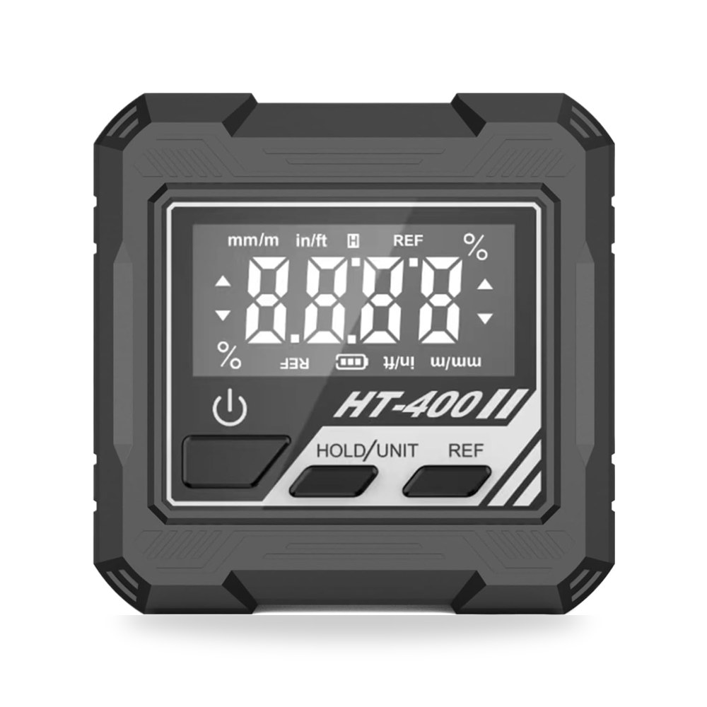 مقياس زاوية رقمي | اداة قياس LCD، قاعدة مغناطيسية نطاق 4 ×