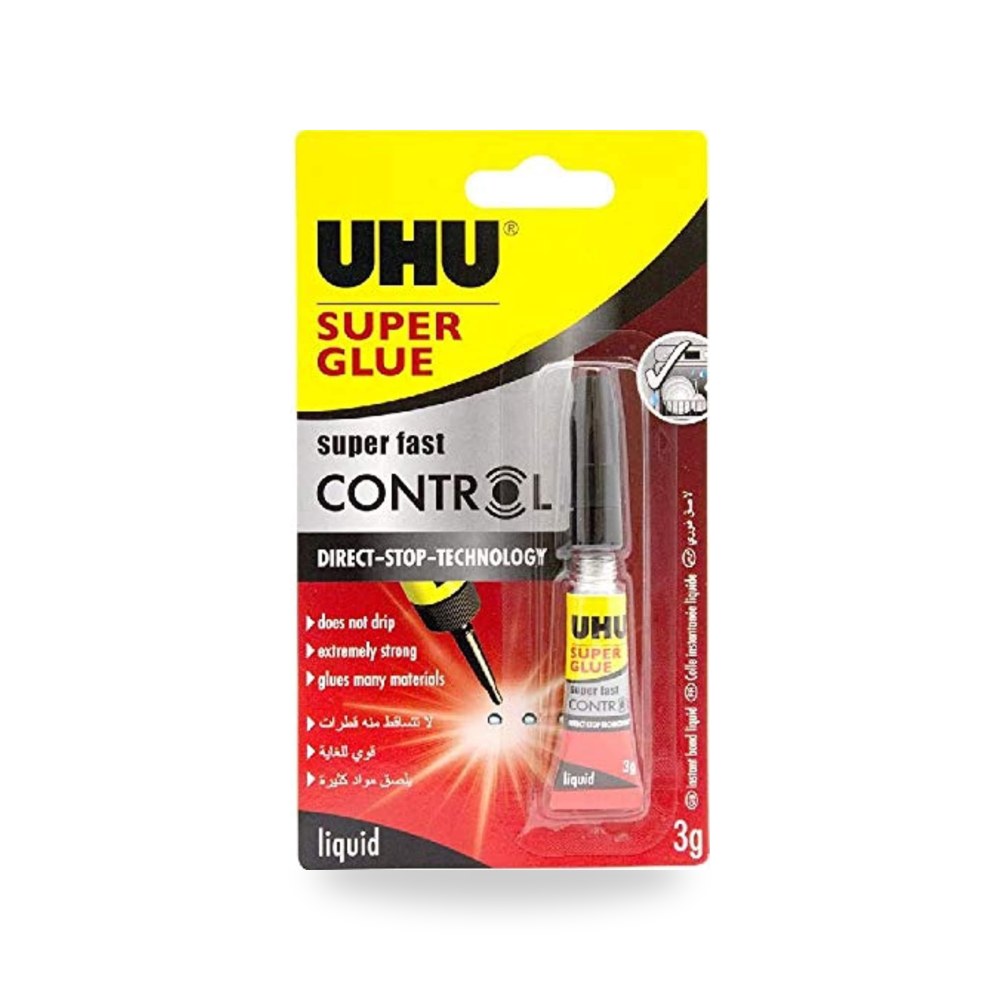 UHU صمغ فائق، 3.00 مل (.11 اونصة)، 3.00 غرام