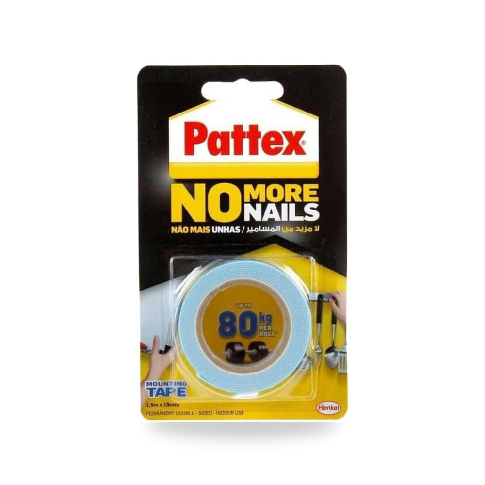 شريط تثبيت من باتيكس نو مور نيلز 80 كجم - 1.5 متر × 19 مم