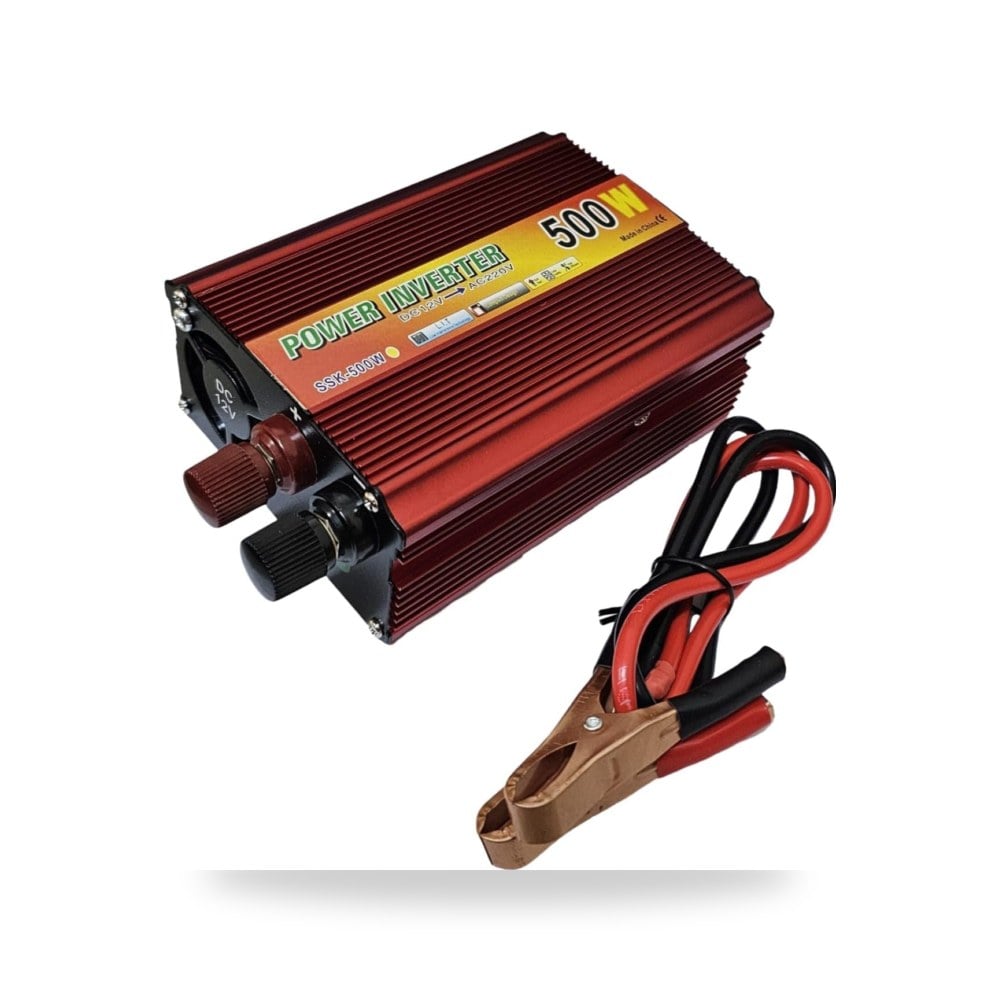 محول كهرباء للسيارة 12V إلى 220V 500W