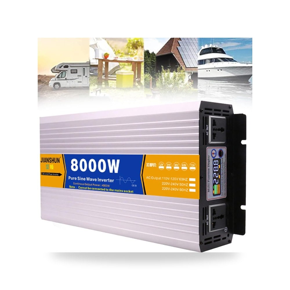 محول 5000 واط 6000 واط 8000 واط بيور Sine موديل 110v-220v (كود: 662466)