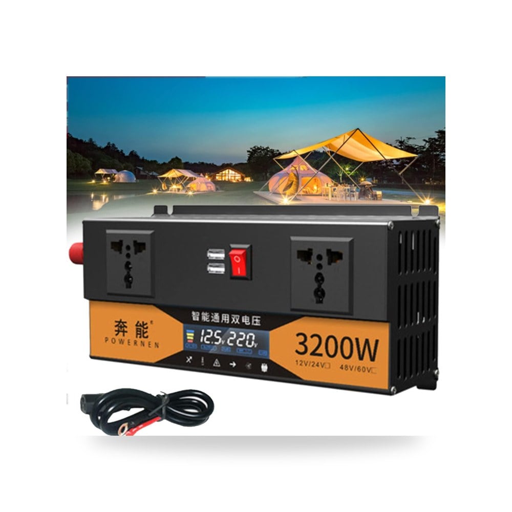 محول طاقة السيارة 2600W 3200W Sine Wave محول