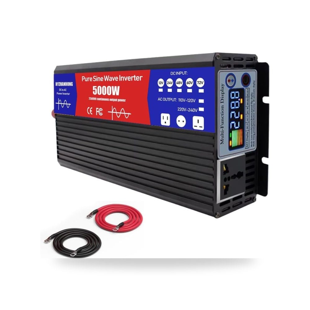 مقياس 2500 واط محول طاقة بتيار مستمر وتيار موديل 12V-72V