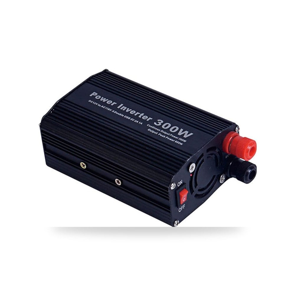 100W - 150W - 200W - 300W محول طاقة السيارة DC 12V - 24V إلى 220V