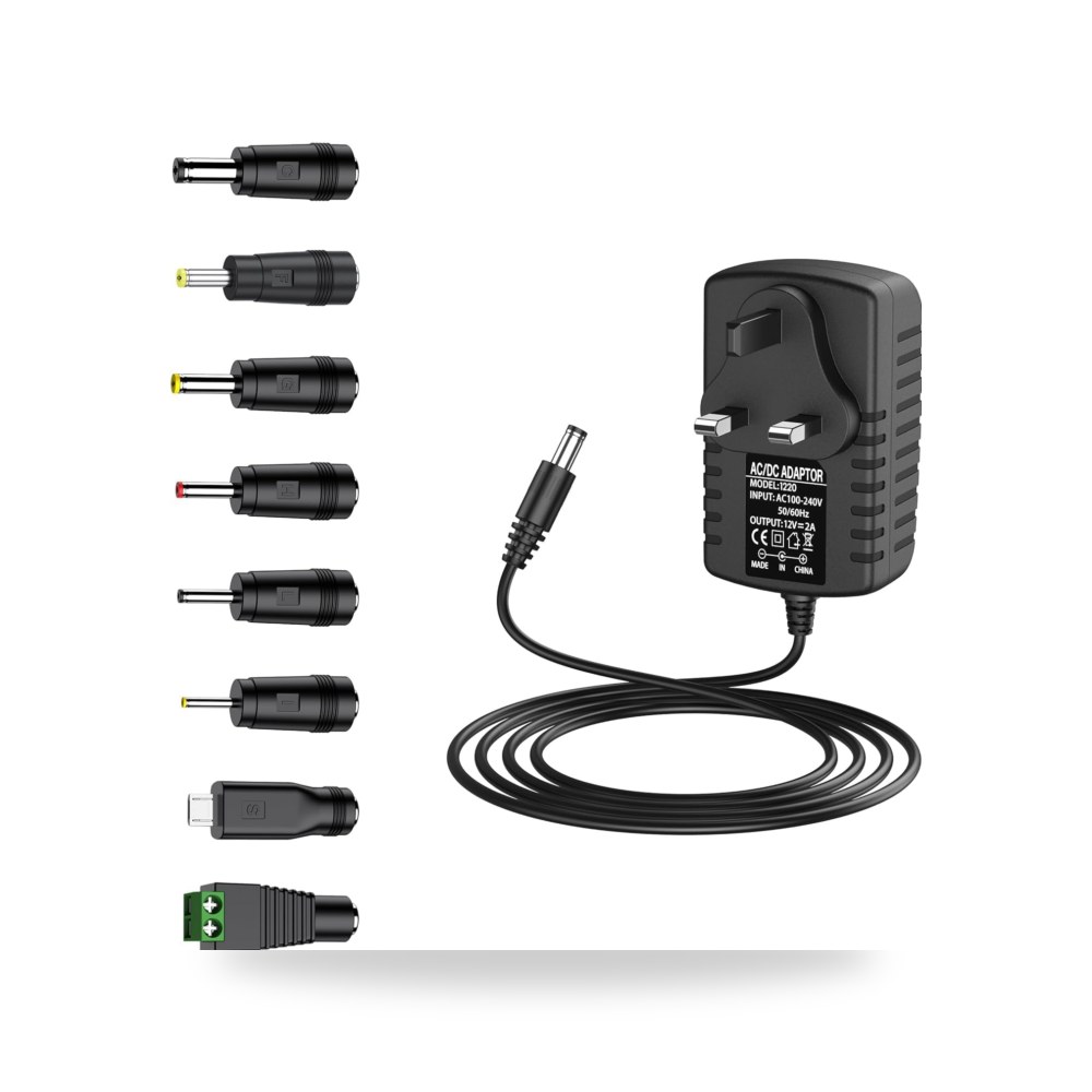 شاحن ب 8 منافذ 10.0 واط مع حماية من الجهد أوميدا بمنفذ USB و DC