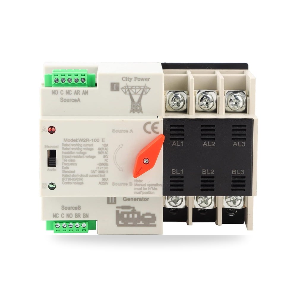 يوجوف مفتاح نقل الطاقة الاوتوماتيكي W2R-100 3P 100 امبير 50