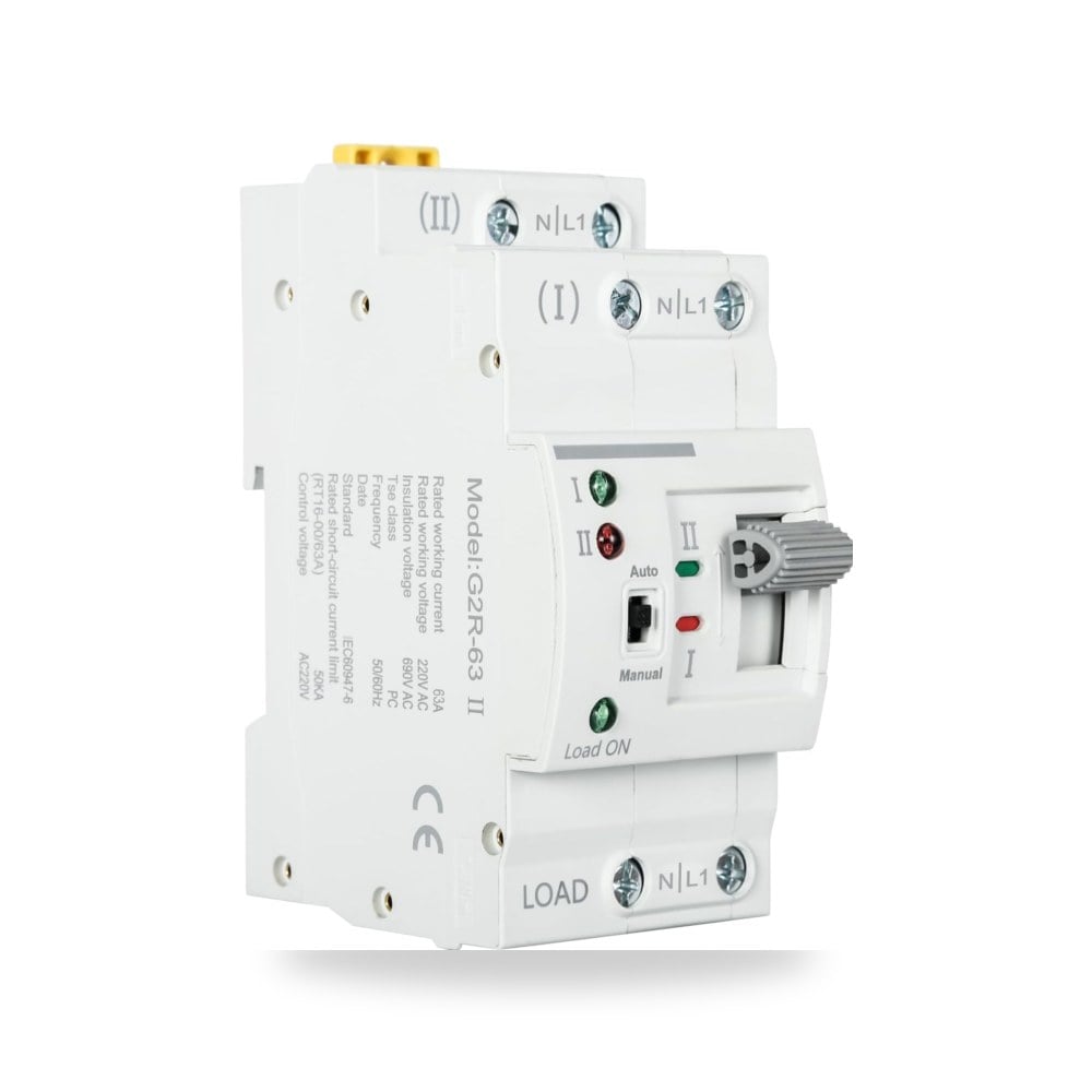 ديوين مفتاح نقل، مفتاح نقل تلقائي G2R 63A DIN Rail ATS
