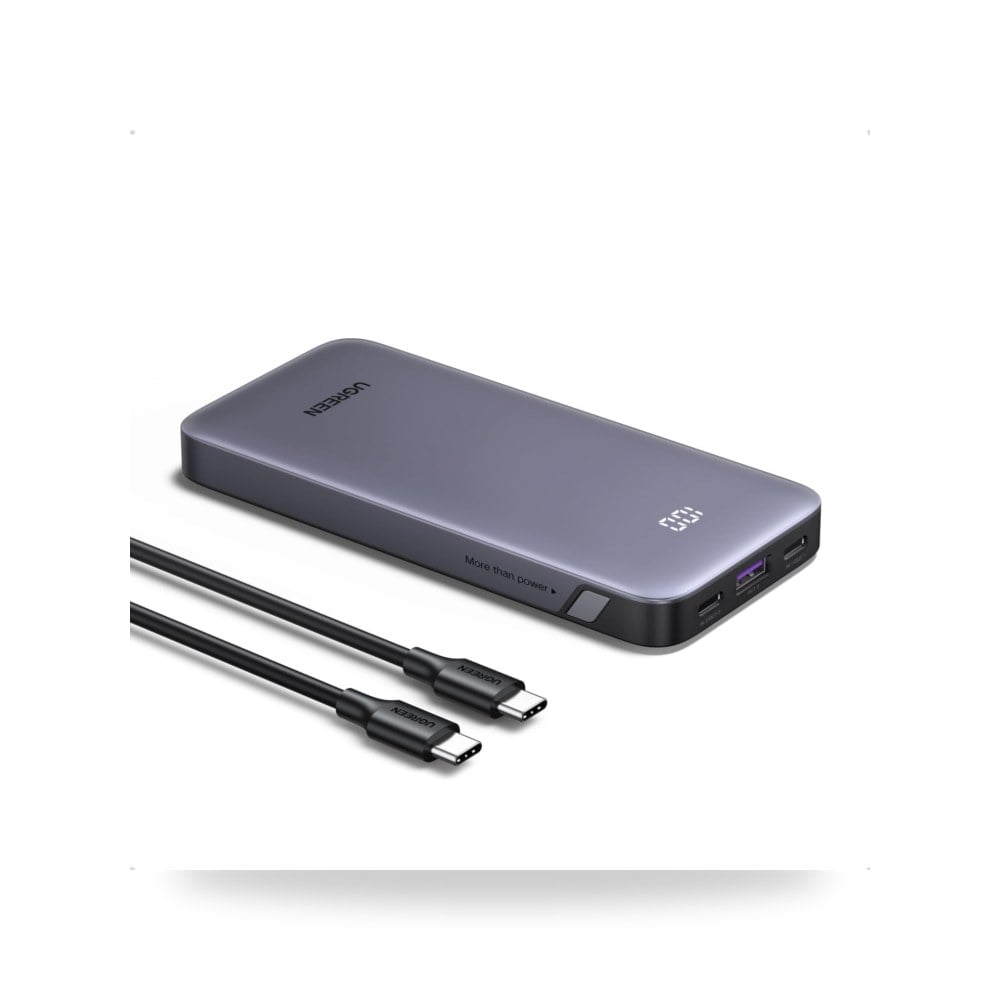 يوجرين باور بانك 10000mAh 30 واط مع 3 منافذ