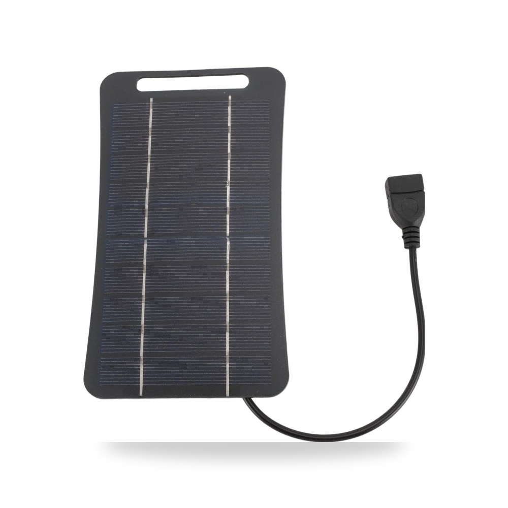 حافظة شاحن لوحة شمسية USB 5 واط خفيف الوزن