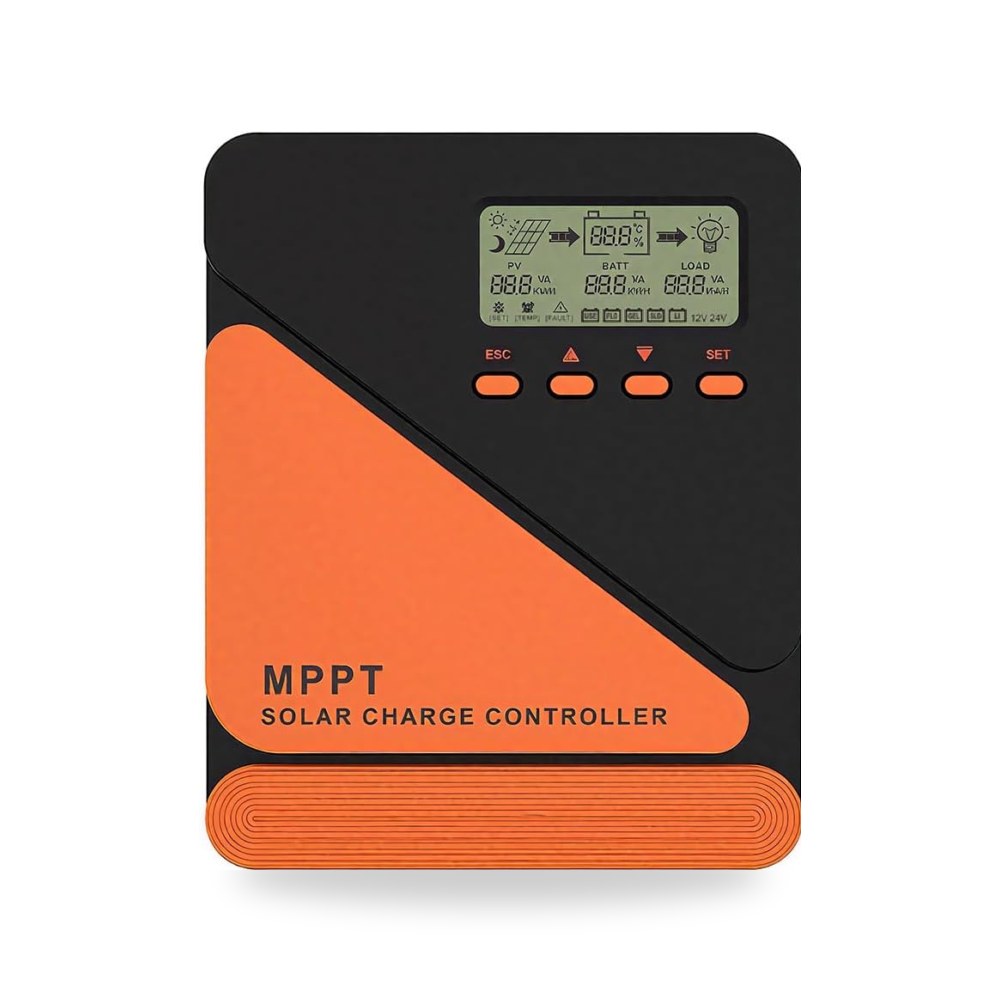 بطاريات منظم شحن شمسي MPPT 40 امبير 12 فولت موديل GM-D40