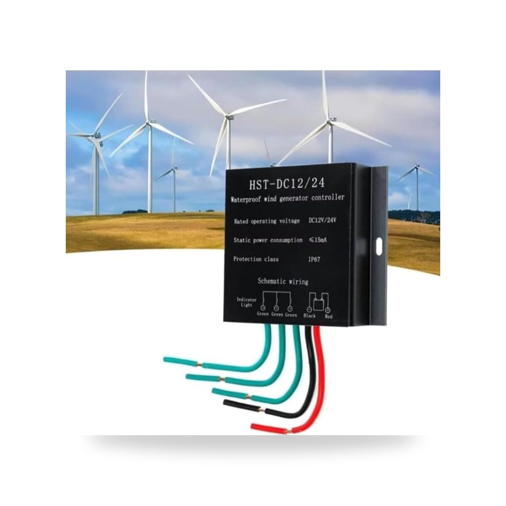 24v, وحدة تحكم شحن توربينات الرياح 1000 واط، موديل IP67