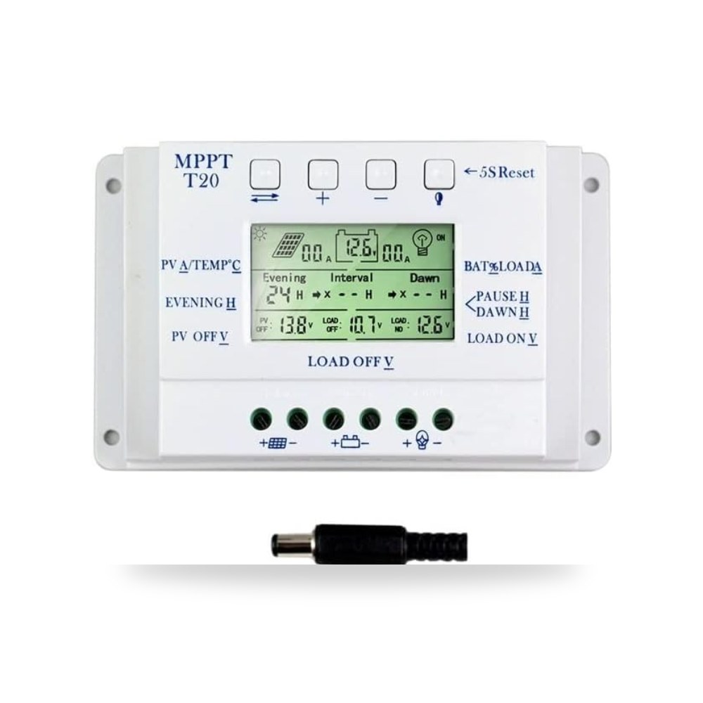 بطاريات وحدة تحكم شمسية MPPT T20 وحدة تحكم