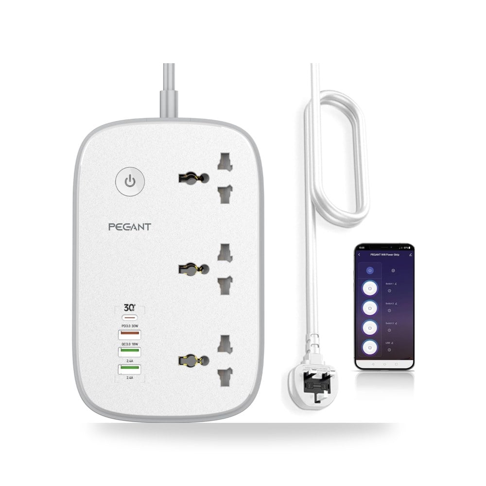 مقياس سلك امتداد خطوط الطاقة سمارت واي فاي، اندفاع التيار موديل USB-C