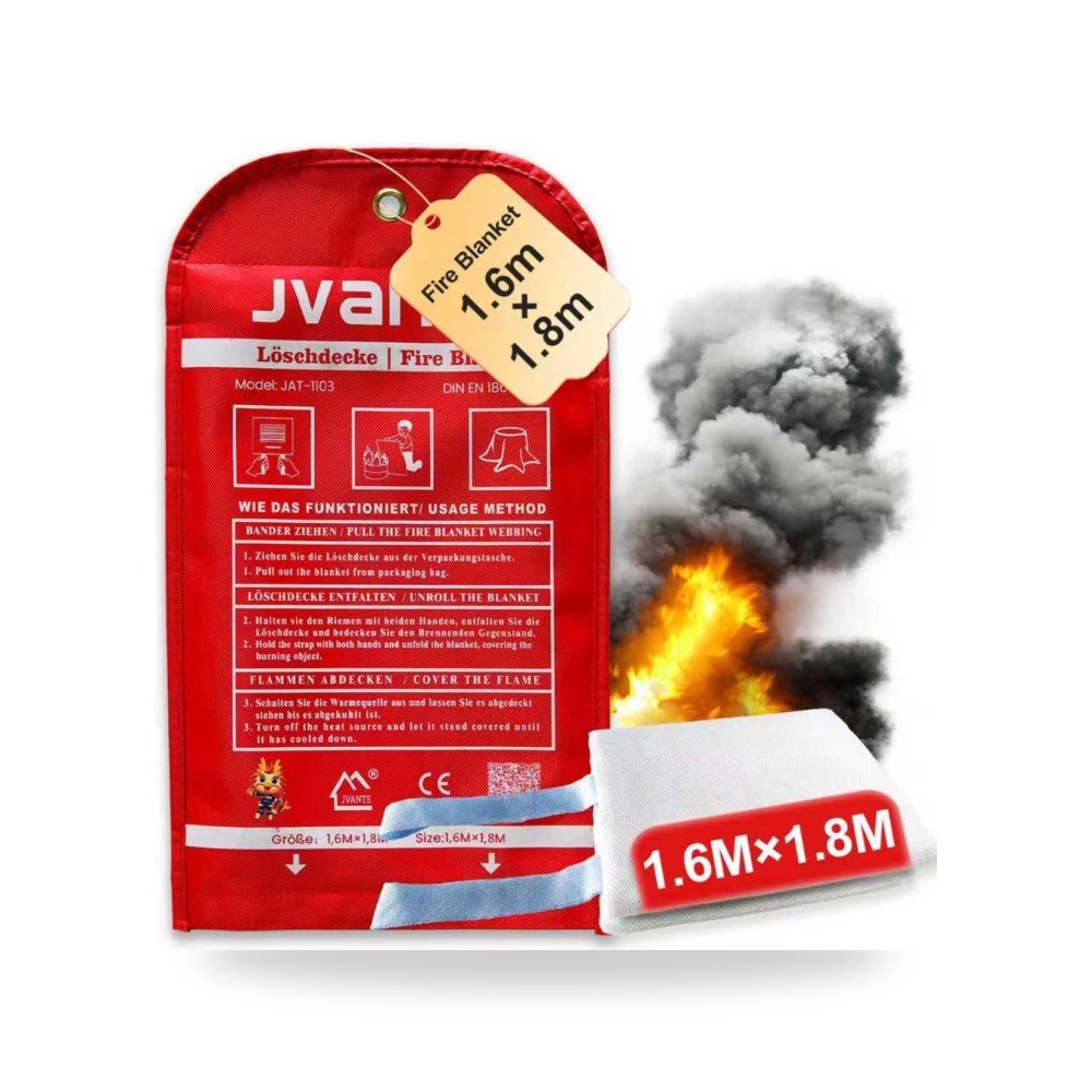 بطانية حريق للمطبخ مقاس 5.5 × 6 قدم DIN EN 1869:2019
