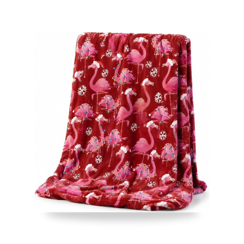بطانية عيد الميلاد Zzkol Flamingo بمقاس 50x60 زد كيه او ال