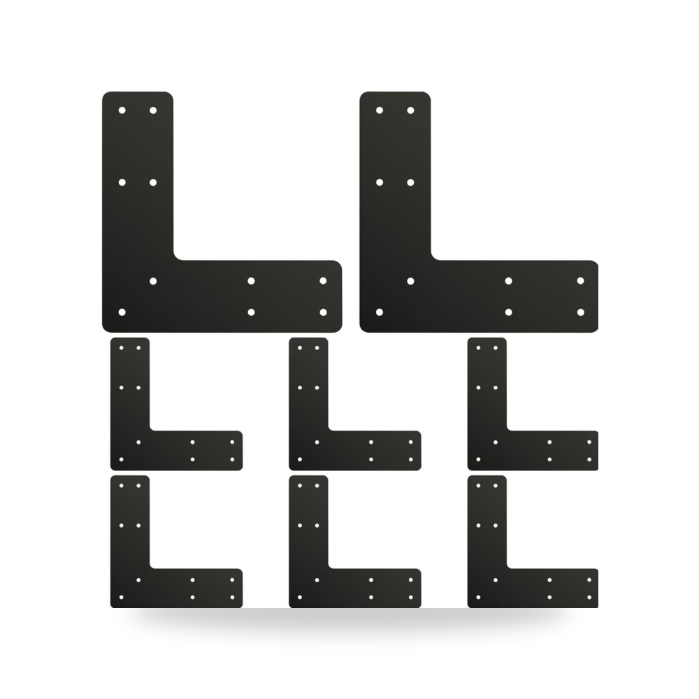 وصلات العمود الى الشعاع على شكل حرف L من اوكليت، (8 قطعة)
