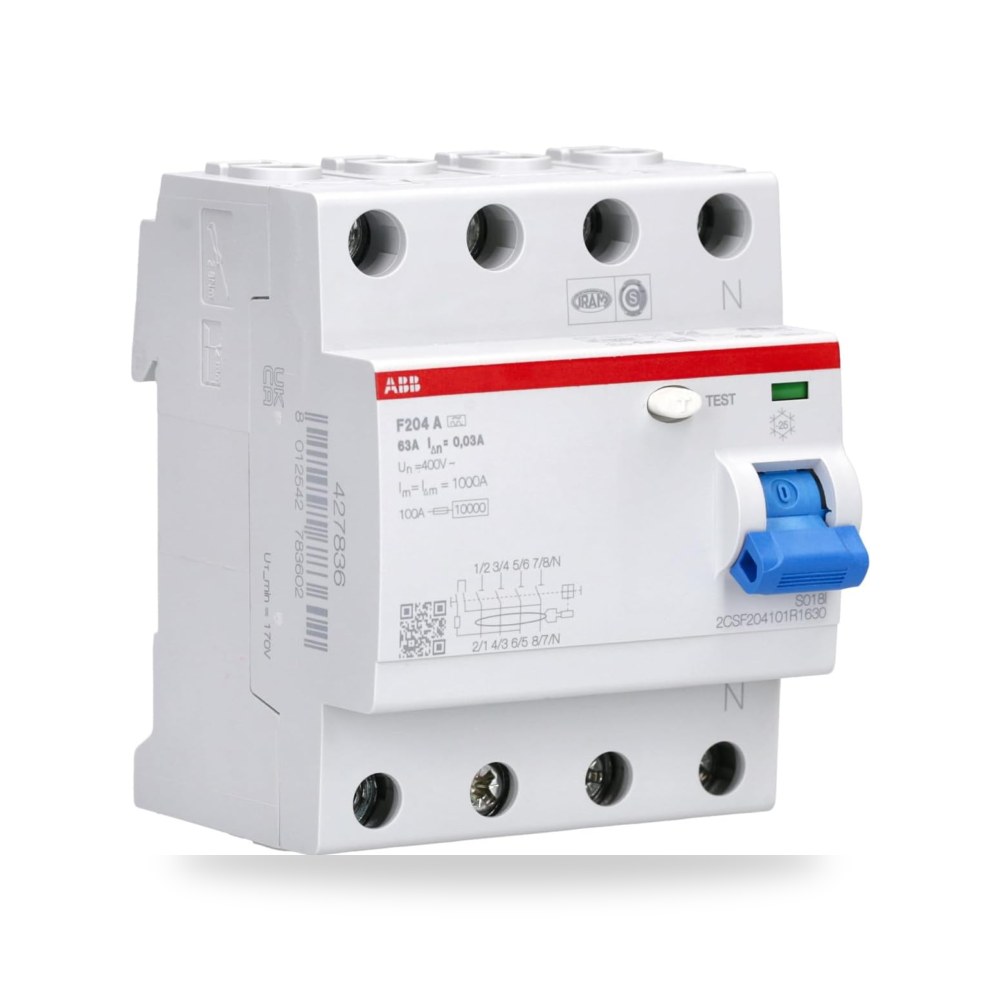 سكين ABB قاطع دارة التيار المتبقي F204 0.03 موديل A-63